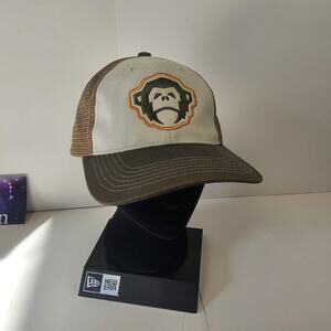 Howler Bros Adjustable Strap Mesh Back Hat Blue El Mono Monkey EUC